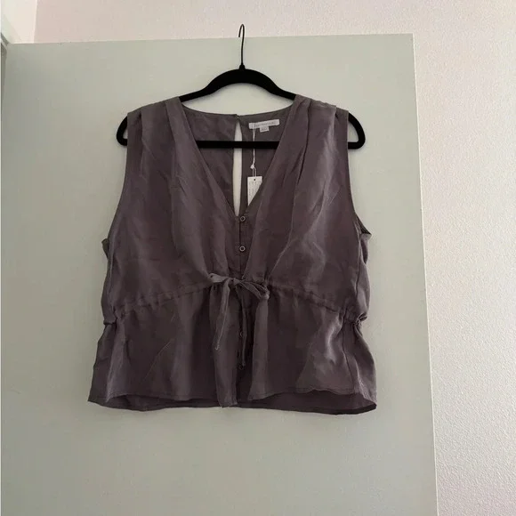 NWT Travis Mathew “Fine Wine Tank” Purple Sleeveless Blouse size Large - Picture 4 of 9